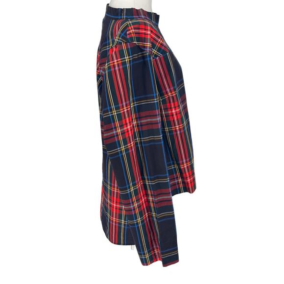 🎄✨ J. Crew Embellished Tartan Plaid Statement Top Sz 14 Holiday Christmas✨🎄 - Picture 6 of 13